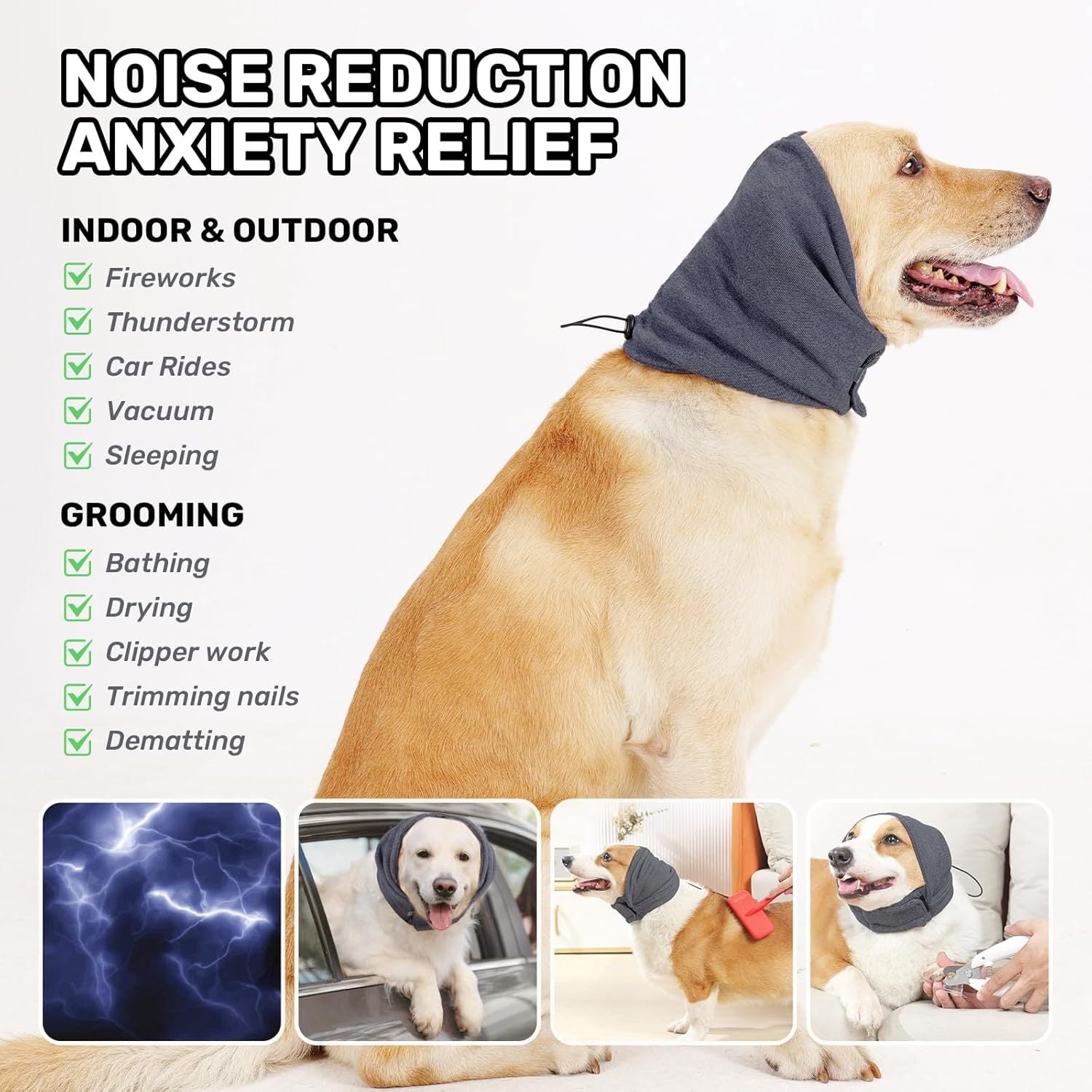 Comfy Dog Ear Muff – Calms Shakes & Loud Sounds